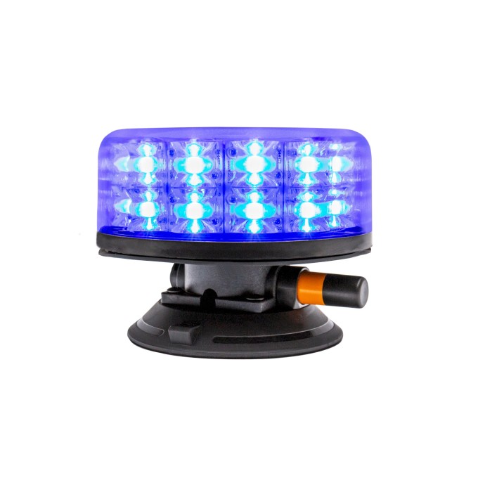 Girofar LED prindere vacuum aerodinamic 12-24V 24 LED-uri de 3W - 5 ani Garantie